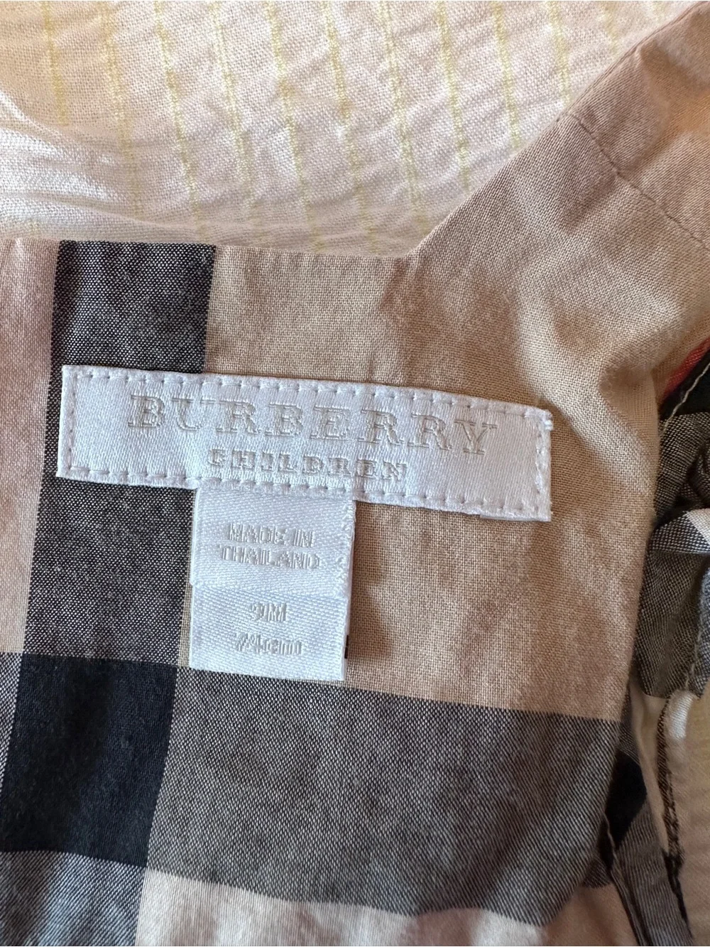 Burberry Hot Pink Swimsuit and Signature Beige Plaid Dress Set bundle